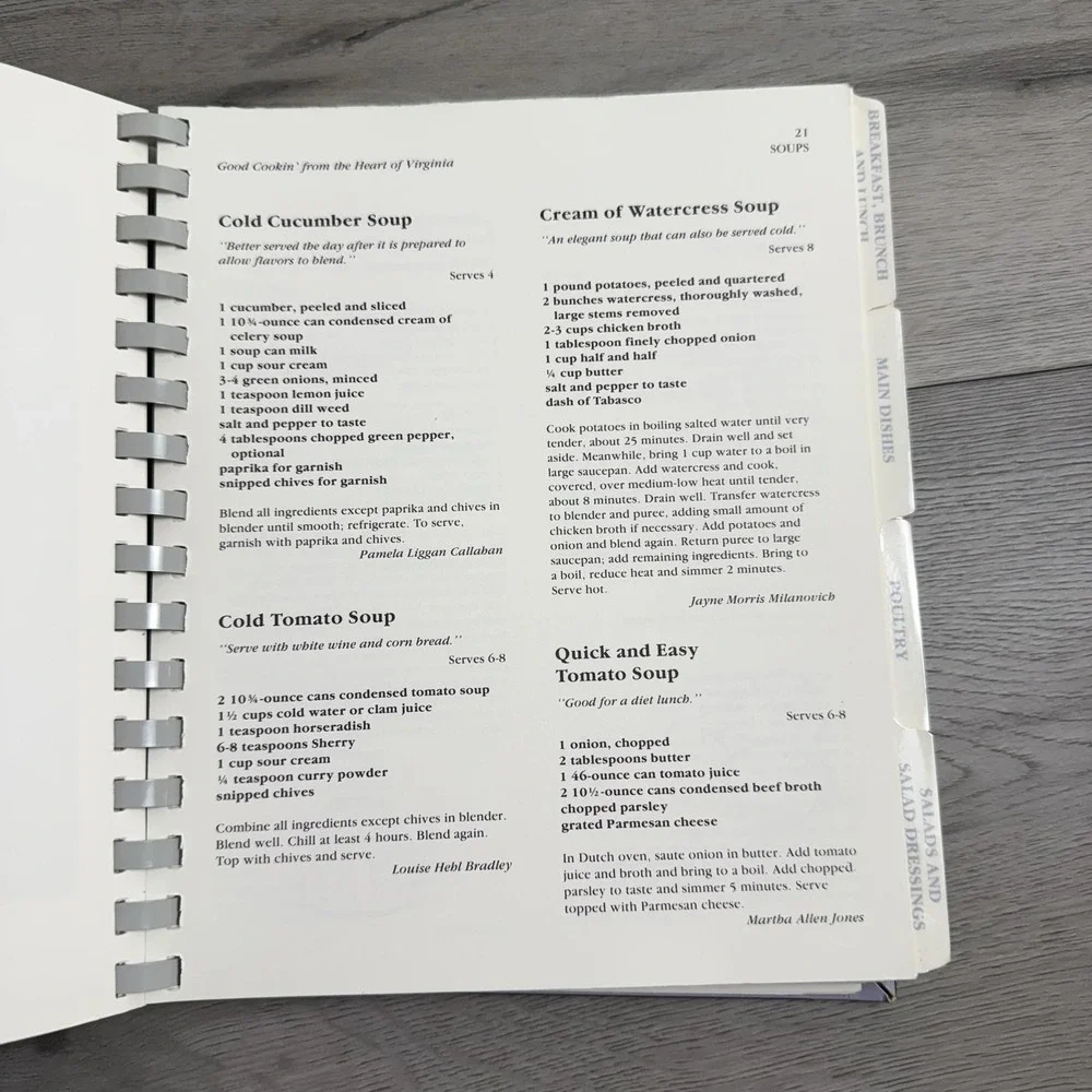 Vintage Good Cookin' From The Heart Of Virginia Cookbook Junior League Lynchburg